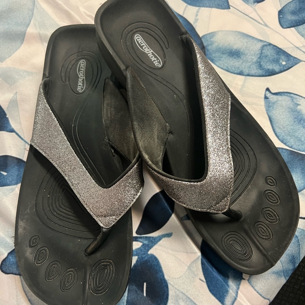 Comfortable Silver Women's Sandals